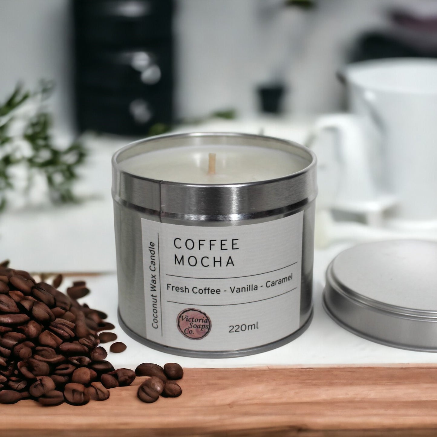 Coffee Mocha Coconut Wax 220g Candle