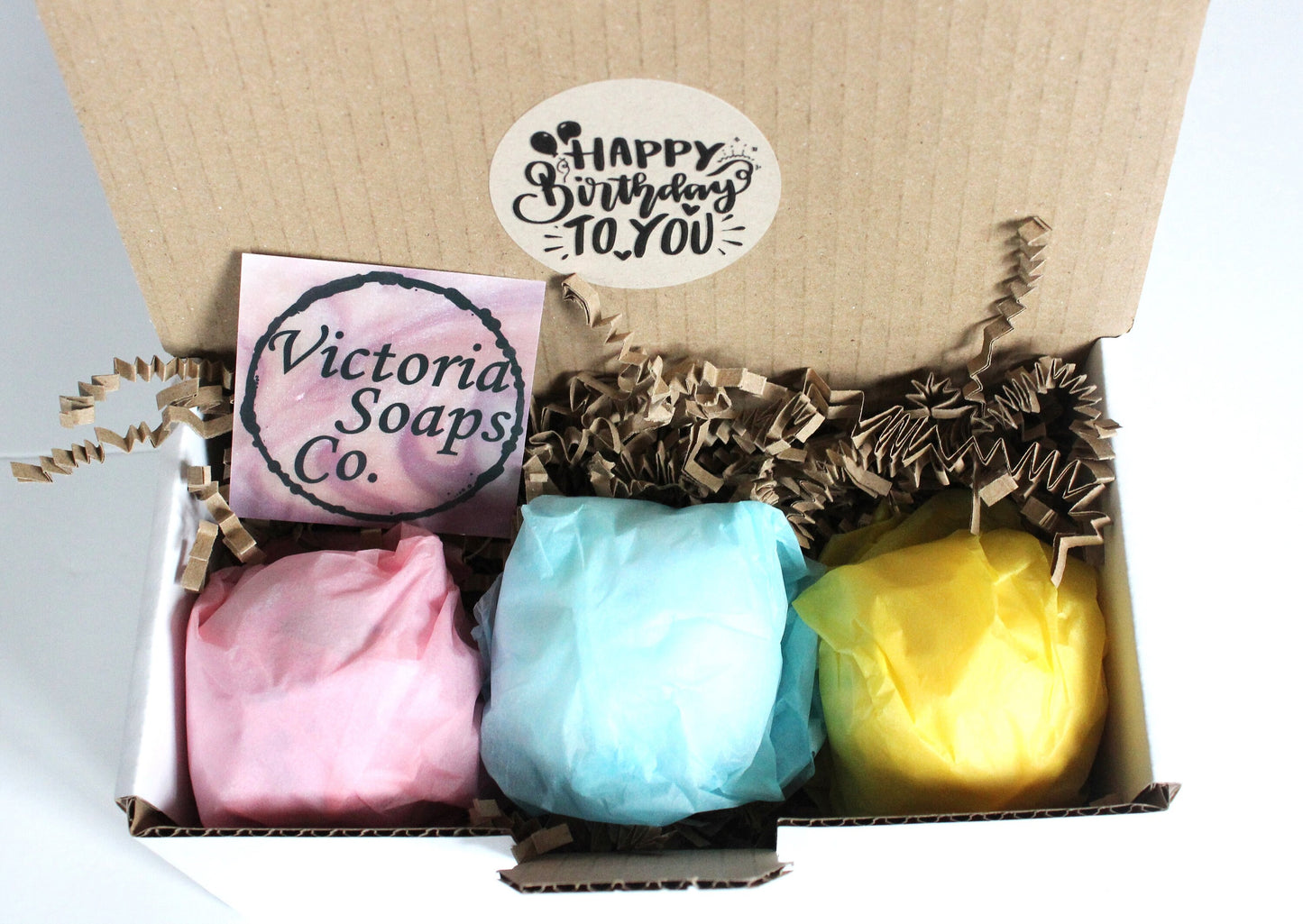 HAPPY BIRTHDAY To You - Handmade Bath Bombs gift set - Lavender Spa