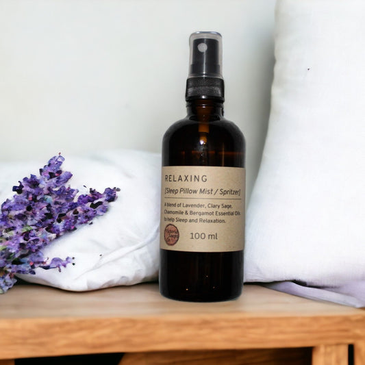 Sleep Pillow Mist | Lavender, Chamomile, Clary Sage & Bergamot Essential Oil Blend Natural Sleep Spray 100ml