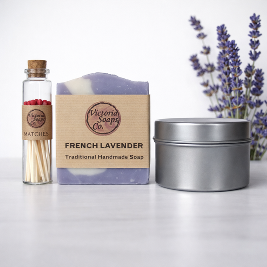 Handmade Soap & Candle gift set