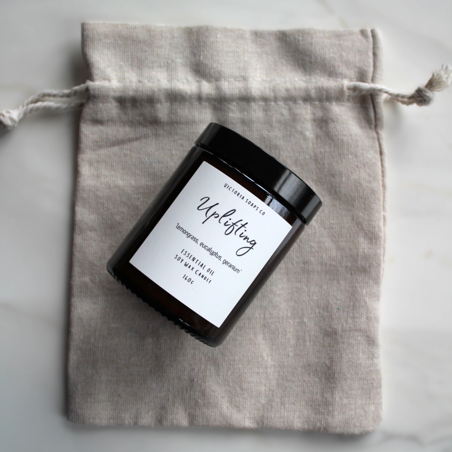 Uplifting Essential Oil Soy Wax Candle 160g