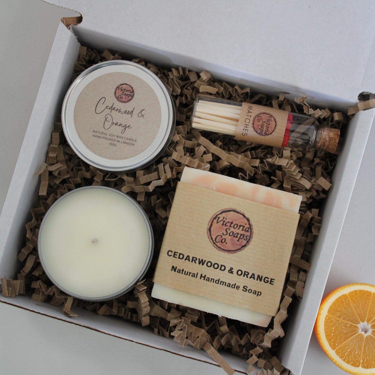 Handmade Soap & Candle gift set