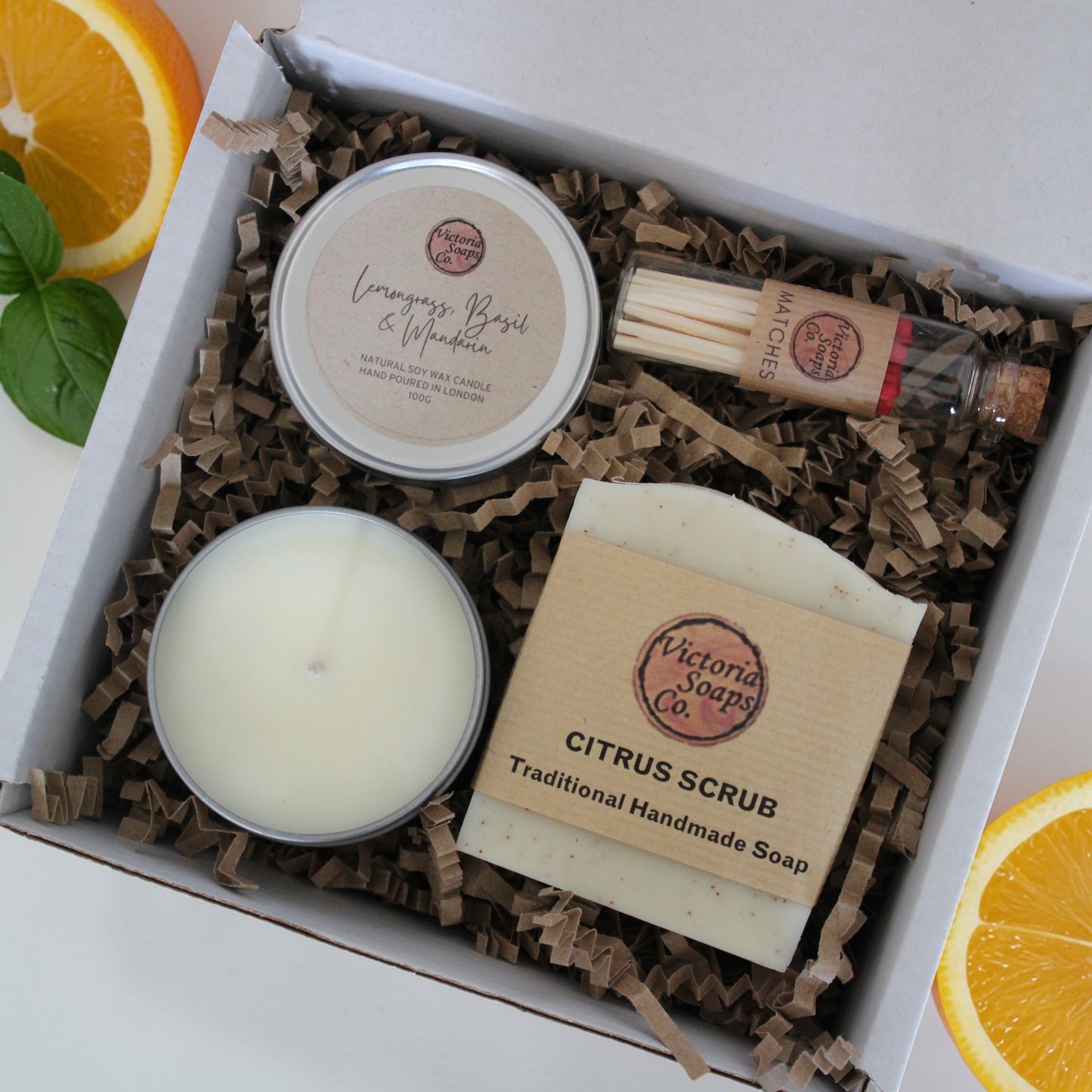 Handmade Soap & Candle gift set