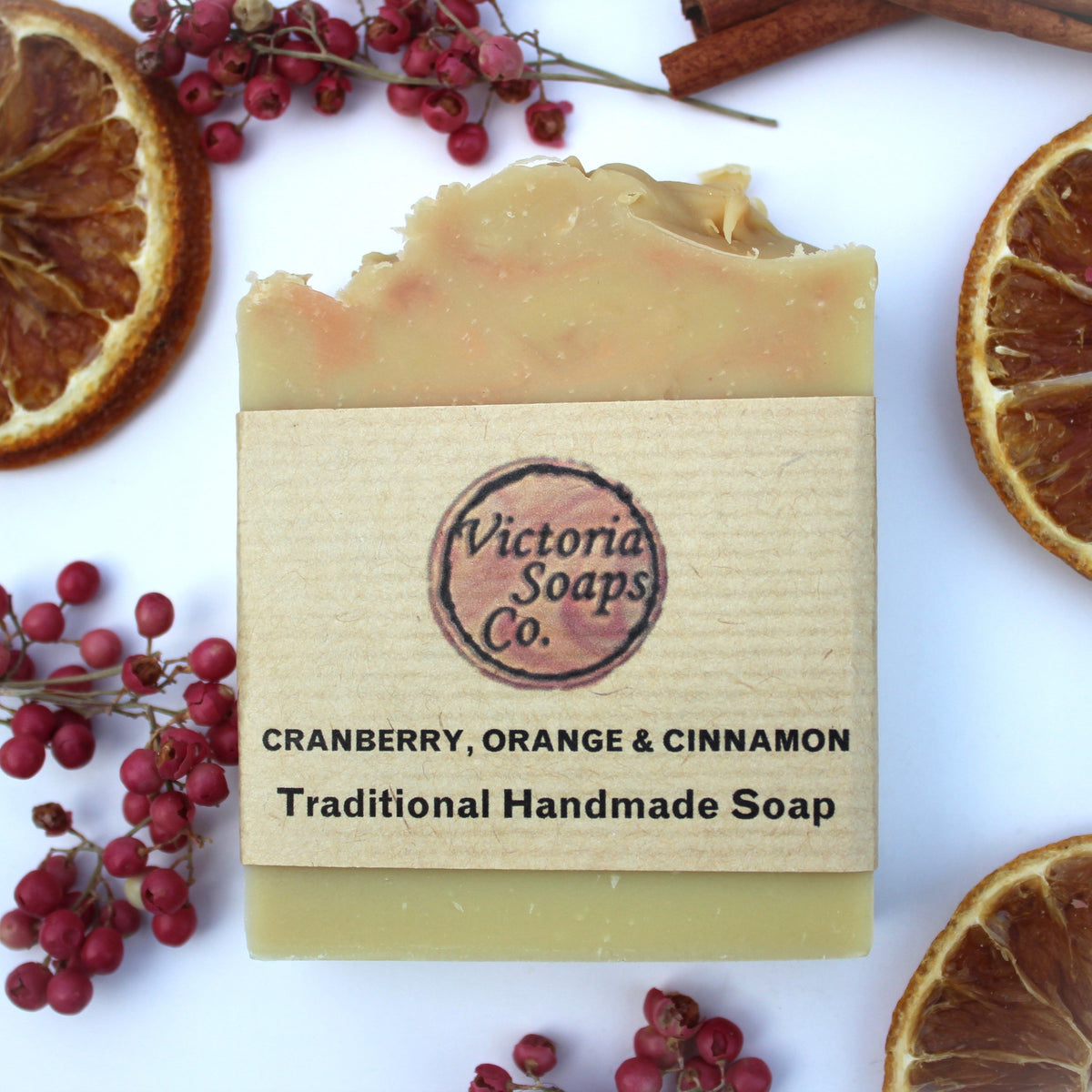 Cranberry Orange & Cinnamon Soap Bar