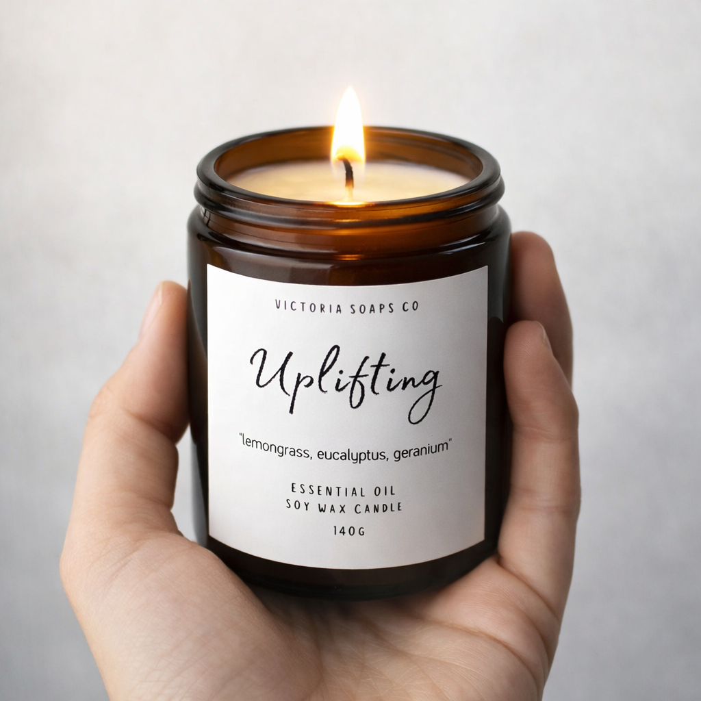 Uplifting Essential Oil Soy Wax Candle 160g